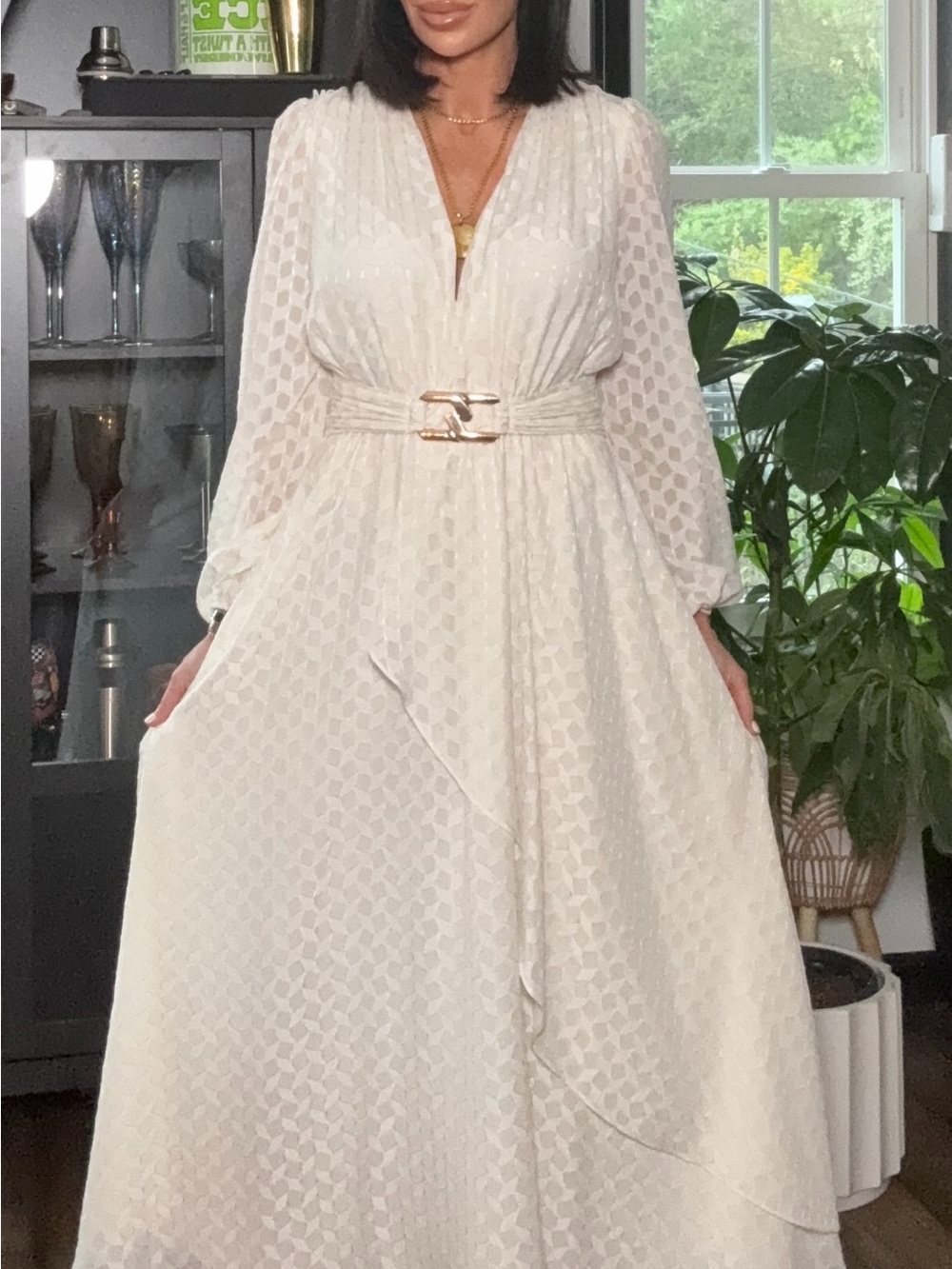 Shoshanna Emilie Dress Ivory Cream Ruffle Bridal Occasion size 2 - Picture 2 of 14